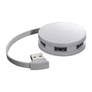 Alternative view of 4 port USB hub - rotund