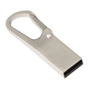 USB metalic, 8GB cu carabină, de pe stoc