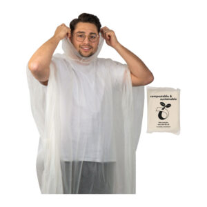 Poncho compostabilă