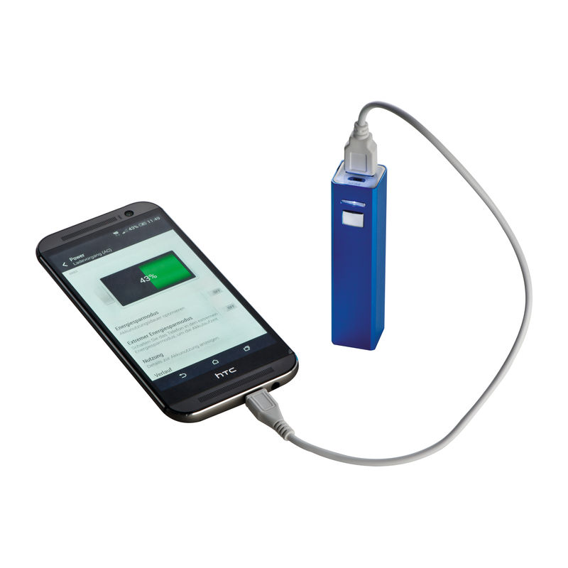 Powerbank din metal, 2200 mAh - imagine 4