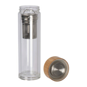 Alternative view of Sticlă cu dop din bambus, 420 ml