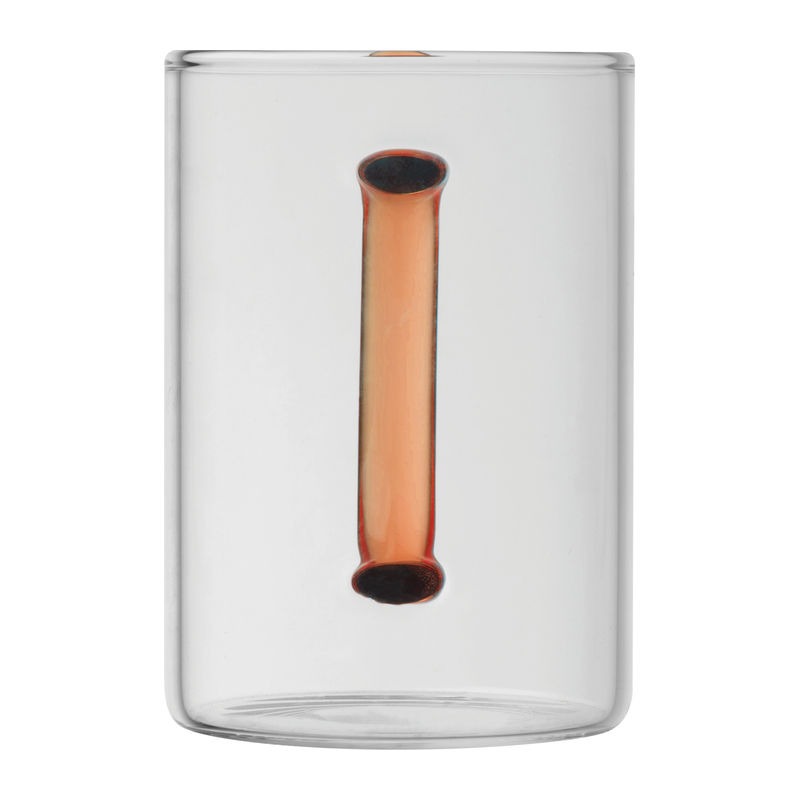 Pahar din sticlă cu mâner colorat, 250 ml - imagine 8
