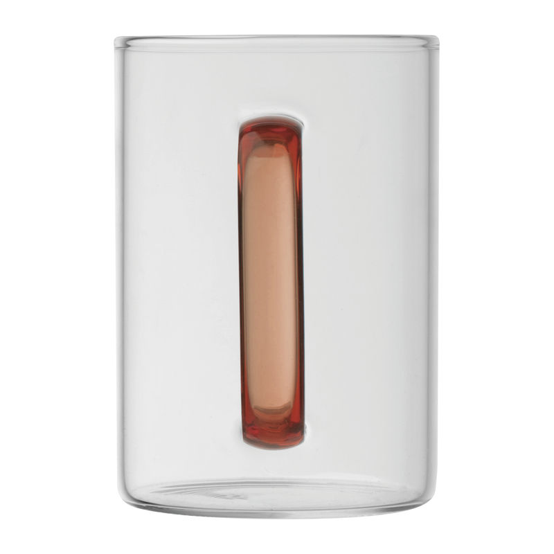 Pahar din sticlă cu mâner colorat, 250 ml - imagine 9