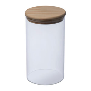 Borcan din sticlă borosilicată cu capac, 1 L