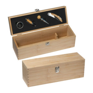 Cutie de vin din bambus