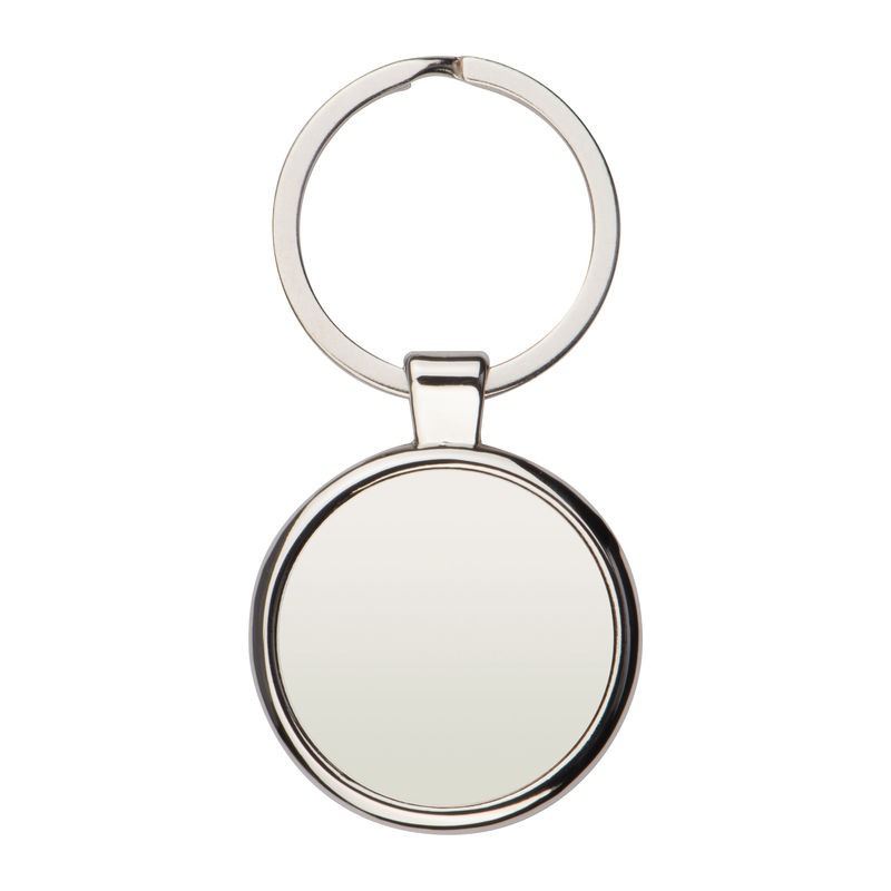 Breloc rotund din metal - imagine 3