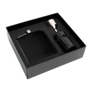 Alternative view of MADONIE hip flask set