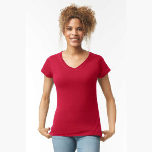 SOFTSTYLE® LADIES' V-NECK T-SHIRT