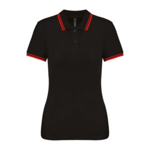 Alternative view of Ladie'S 2 Striped Short Sleeved Poloshirt