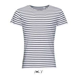 Alternative view of SOL'S MILES MEN - ROUND NECK STRIPED T-SHIRT