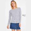 SOL'S MARINE WOMEN - LONG SLEEVE STRIPED T-SHIRT