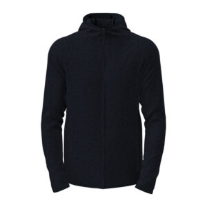 Alternative view of Lux Unisex Hooded Knit Fleece Jacket