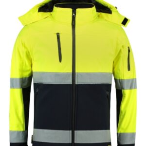 Alternative view of Bi-color EN ISO 20471 Softshell
